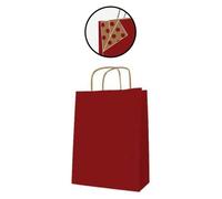 agipa Papiertragetasche - aus Kraftpapier, klein, rot