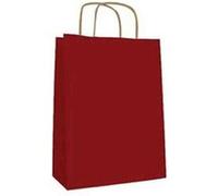 Agipa paquet de 50 sacs cadeau, (l)350 mm x (h)400 mm, kraft rouge 101648 Rouge G