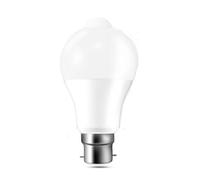 AGIPS feux à large tension Smart LED ampoule 12W E27 B22 lampe LED nuit avec détecteur de mouvement PIR AC 85-265V Ampoule for escalier Hall d'entrée extérieure Porche Garage Ampoules domestiques ( Co
