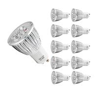 AGIPS lampes basse tension 10pcs Éclairage BOMBILLAS LED GU10 Ampoules 12 24 Volt 5W Projecteur Super Bright haute puissance lampe en aluminium Shell de 24v Ampoules domestiques ( Couleur : Bianco , T