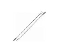 Agitateur Cocktail Mélangeur Stirrer Teardrop Double Lestage Acier Inoxydable Torsadé 30cm Cuillère Verre à Mélange Accessoire de Barman Boissons Mixologie