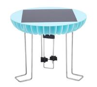 Agitateur d'eau à énergie Solaire, Fonctionnement Silencieux et économe en énergie, Bain d'oiseaux pour décoration d'étang de Jardin, matériau ABS, Taille 160x130mm