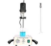 agitateur électrique aérien 100W Agitateur automatique numérique Agitateur de laboratoire avec réglage de la durée et de la hauteur de la vitesse