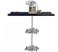 Agitateur électrique IBC, Mélangeur De Réservoir électrique,2100W | Doté de Lames de Brassage Pliables en Acier Inoxydable,TR/Min à Vide 200-3000 TR/Min,Support Réglable,pour Peintures Liquides