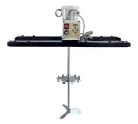 Agitateur électrique IBC, Mélangeur De Réservoir électrique,2100W | Doté de Lames de Brassage Pliables en Acier Inoxydable,TR/Min à Vide 200-3000 TR/Min,Support Réglable,pour Peintures Liquides