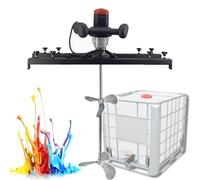 Agitateur IBC 3000 W, Mélangeur De Peinture Pour Cuve, 0-800 Tr/min, Plateau Horizontal Extensible (65-125 Cm), Brassage Homogène, Pour Dissolvant D'encre.,A