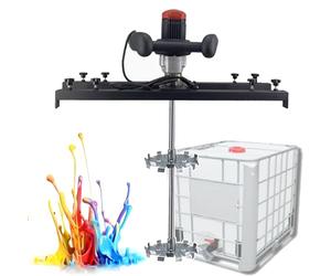 Agitateur IBC 3000 W, Mélangeur De Peinture Pour Cuve, 0-800 Tr/min, Plateau Horizontal Extensible (65-125 Cm), Brassage Homogène, Pour Dissolvant D'encre.,C