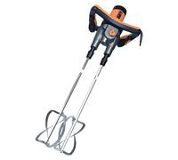 Agitateur industriel pour peinture et béton - R6203C - Double agitateur - 1800W 220V - 2 vitesses : 100–600 tr/min - Arbre de 55 cm - Prise européenne
