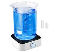 Agitateur magnétique, 350-3000 tr/min, 5 litres, écran LED, 2 agitateurs