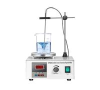 Agitateur Magnétique Chauffant 1L, Plaque Chauffante, Barre D'agitation 0-2000R/Min, Mélangeur Vortex, Kit De Distillation, Équipement Laboratoire Chimie Bien MéLanger