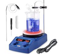 Agitateur Magnétique Chauffant Digital 1500rpm 280°C 5L Agitateur Magnétique à Plaque Chauffante 135mm Numérique Mélangeur Magnétique de Laboratoire avec écran LED
