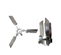 Agitateur pneumatique à hélice à 3 feuilles - Mélangeur à palette de 100 mm for mélange de peinture et de liquide-1 pièce(OD500mmxID30mm)