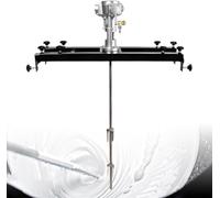 Agitateur Pneumatique pour Cuve IBC 1000L, Malaxeur Peinture en Acier Inoxydable avec Support Télescopique Réglable et Hélice Rétractable, Moteur à Air 0-2500 RPM pour Peintures Encres Chimiques