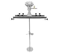 Agitateur pneumatique pour mélange de peinture, en acier inoxydable, support réglable pour encre liquide visqueuse et matériaux de revêtement