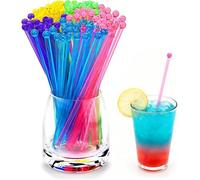 Agitateurs en plastique 5 couleurs pour cake pops agitateurs pour boissons à cocktail café sucettes 18 cm Mul CUILLERE DE TABLE