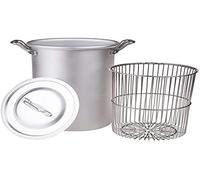 Agnelli Asparagera/Zamponiera Faitout avec Panier et Couverture BLTF Aluminium 16 cm 16 litres Argent