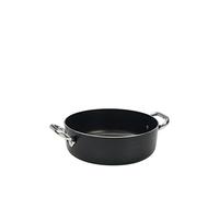 Agnelli Casserole basse antiadhésive avec poignées en acier inoxydable Épaisseur 3 millimètres 32 cm