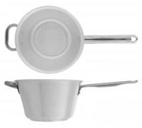 AGNELLI - Casserole en aluminium, une poignée, fond compatible induction, diamètre 24 cm