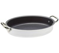 Agnelli Casserole Platine Poisson Ovale avec 2 poignées en Acier Inoxydable, Argent, Acier Inoxydable, Argent, 30 cm