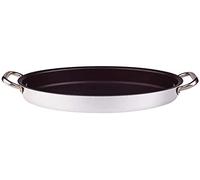 Agnelli Casserole Platine Poisson Ovale avec 2 poignées en Acier Inoxydable, Argent, Acier Inoxydable, Argent, 34 cm