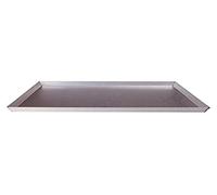 Agnelli COAL149AL260 Plaque à gâteau rectangulaire avec Bords Droits Hauteur 2 cm en tôle d'aluminium Épaisseur 1,5 cm Argenté