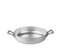 Agnelli Family Sauteuse 2 Poignées, Diamètre 28 cm, Aluminium, Argent Clair