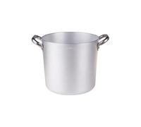 Pentole Agnelli ALMA10332 Pot Haut à Deux poignées en Acier Inoxydable, Aluminium Professionnel 3 millimètres, 24 l