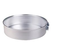 Agnelli Tourtière Alu 3mm Bord Lisse avec Anneau Ø cm. 40, H 8cm