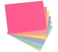 Agoer Lot de 6 Grandes Notes Autocollantes XXL - 203 x 152 mm - Sticky Notes de Couleur Claire Pour Rappel, Liste de Contrôle pour Bureau, étude, Maison, 50 Feuilles/Bloc