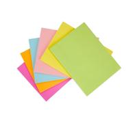 Agoer Lot de 6 notes autocollantes lignées, 6 couleurs, taille XXL, 203 x 152 mm, notes autocollantes colorées, lignées, pour créer une liste pour le bureau, l'étude, la maison - 50 feuilles par pièce