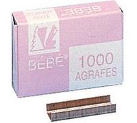 Agrafe bebe 8/4 rose - boite de 1000 G