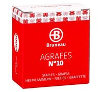 Agrafe Bruneau N°10 galvanisée ? Boîte de 5000 - Agrafes - Bruneau