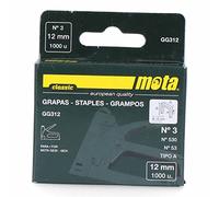 Agrafe numéro 3 de 12 mm 1000 UNI GG312 MOTA