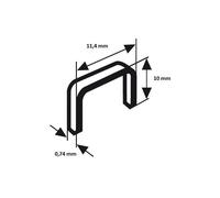 Agrafe Type 53 Bosch 10x11.4 mm - 1000 Agrafes