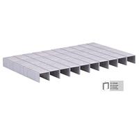 Vonroc Agrafes 10mm Universelles pour Agrafeuse Électrique - 1000 Clous Universels de 10 mm - Compatibles avec Agrafeuse Cloueuse ET502AC & SG503DC - Clous 10mm Parfaits pour des Fixations Discrètes