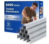 Agrafes 5000 pièces L : 12mm, l: 5,8mm intérieur extérieur acier pour agrafeuse pneumatique outils bricolage
