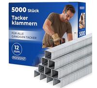 Agrafes 5000 pièces L : 12mm, l: 5,8mm intérieur extérieur acier pour agrafeuse pneumatique outils bricolage