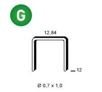 Agrafes A-12 galva - Boite de 10 000 pièces - 6A-121