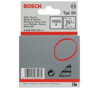 Agrafes à dos étroit type 55, 6 x 1,08 x 16 mm, lot de 1000 Bosch 2609200223