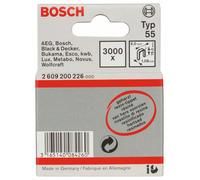 Agrafes à dos étroit type 55, résinées, 6 x 1,08 x 19 mm, lot de 3000 Bosch 2609200226