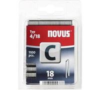 Agrafes à dos fin Novus C4/18 2000Pces-Agrafes, clous G