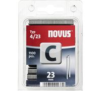 Agrafes à dos fin Novus C4/23 1100Pces