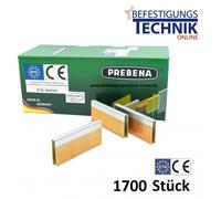 Agrafes à dos large WP100CSVHA-ETA fortement zinguées Prebena WP Tjep MF-14 BeA 246 Senco SP KL-62 1,7M