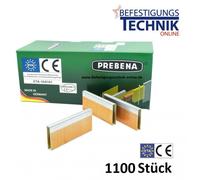 Agrafes à dos large WP130CSVHA-ETA fortement zinguées Prebena WP Tjep MF-14 BeA 246 Senco SP KL-62 1,1M