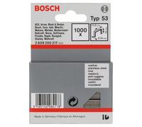 Agrafes à fil fin type 53, 11,4 x 0,74 x 14 mm, 1000 pièces, en acier inoxydable Bosch 2609200217
