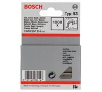 Agrafes à fil fin type 53, 11,4 x 0,74 x 6 mm, 1000 pièces, en acier inoxydable Bosch 2609200214