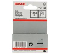 Agrafes à fil plat type 51, 10 x 1 x 6 mm Bosch 2609200200