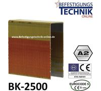 Agrafes BK 2500 50mm inox p. Haubold PN 2550 Prebena 4C-WD75 Makita AT2550A KL-54 4,32M
