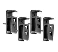 Agrafes de fermeture pour armoire Lot de 4 accessoires biseautés | Clip fixe de fermeture universel pour armoire 15-20 mm pour maison, bureau, portes d'armoire, tiroir à façade fixe