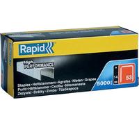 Agrafes en fil plat galvanisés n° 53/14 mm - 5000 pièces - Boite en carton - RAPID-ISABERG - 11860410